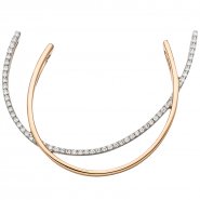JOBO Anh�nger 585 Gold Rotgold bicolor 52 Diamanten Brillanten Diamantanh�nger