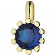 Vergoldeter Silberanh�nger mit blauem Spinell