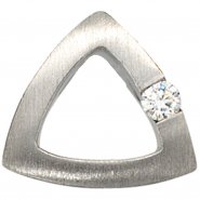 JOBO Anh�nger 950 Platin mattiert 1 Diamant Brillant 0,08ct. Platinanh�nger