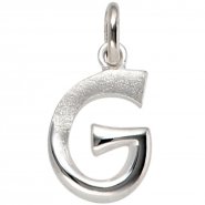 JOBO Anh�nger Buchstabe G 925 Sterling Silber matt Buchstabenanh�nger
