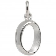 JOBO Anh�nger Buchstabe O 925 Sterling Silber matt Buchstabenanh�nger