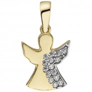 JOBO Anh�nger Engel Schutzengel 333 Gold Gelbgold 15 Zirkonia