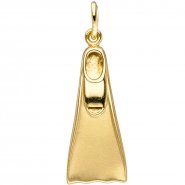 JOBO Anh�nger Flosse Taucherflosse 333 Gold Gelbgold matt Goldanh�nger Tauchen
