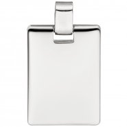 JOBO Anh�nger Gravur Gravurplatte eckig 925 Sterling Silber massiv Silberanh�nger