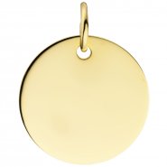 JOBO Anh�nger Gravur Gravurplatte rund 585 Gold Gelbgold Goldanh�nger