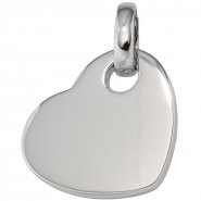 JOBO Anh�nger Herz 925 Sterling Silber rhodiniert Herzanh�nger
