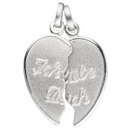 JOBO Anh�nger Ich Liebe Dich / geteiltes Herz 925 Sterling Silber Partneranh�nger