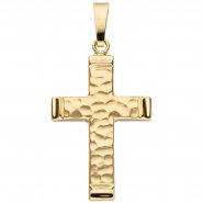 JOBO Kreuzanh�nger 375 Gold, Gelbgold
