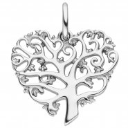 JOBO Lebensbaum-Herz 925 Silber Anh�nger