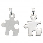 JOBO Anh�nger Partneranh�nger 2-teilig 925 Sterling Silber mattiert