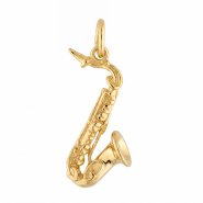JOBO Anh�nger Saxophon 925 Sterling Silber gold vergoldet