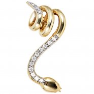JOBO Anh�nger Schlange 585 Gold Gelbgold 14 Diamanten Brillanten Schlangenanh�nger