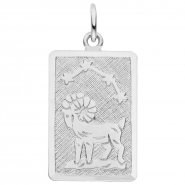 Silberner Widder Anh�nger - JOBO Schmuck