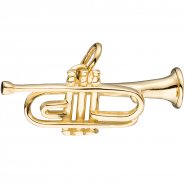 JOBO Anh�nger Trompete 925 Sterling Silber gold vergoldet