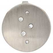 JOBO Anh�nger rund 950 Platin matt 5 Diamanten Brillanten 0,05ct. Platinanh�nger