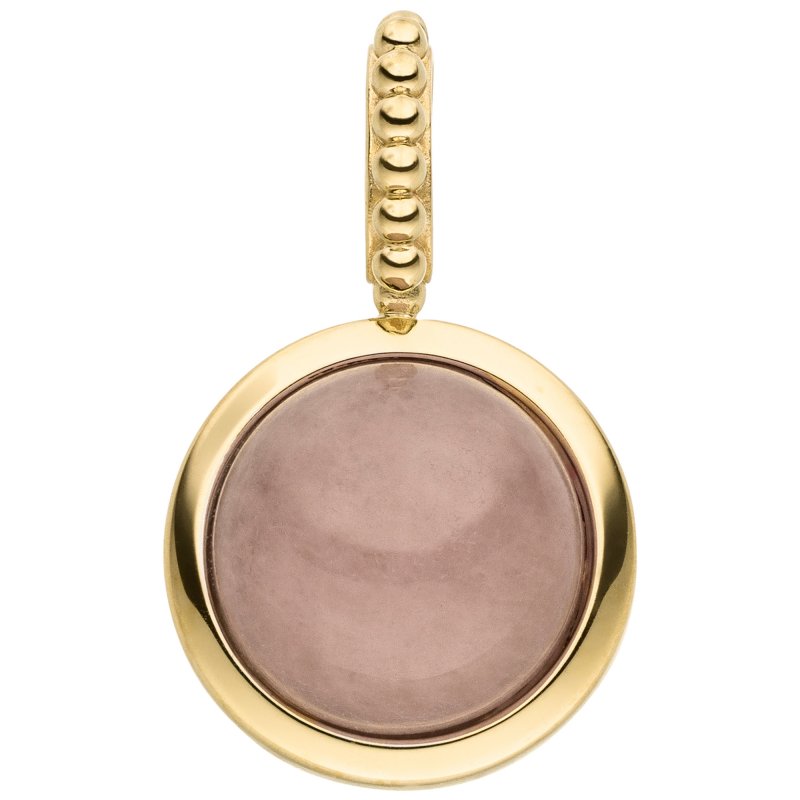 JOBO Anh�nger 375 Gold Gelbgold 1 Chalcedon rosa