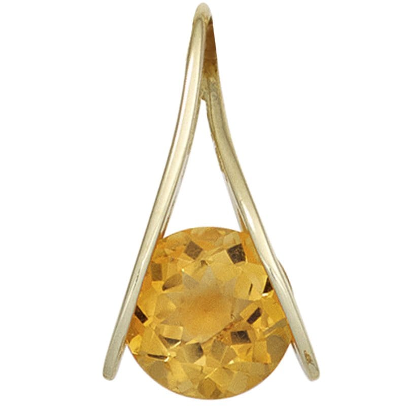 JOBO Anh�nger 375 Gold Gelbgold 1 Citrin orange Goldanh�nger