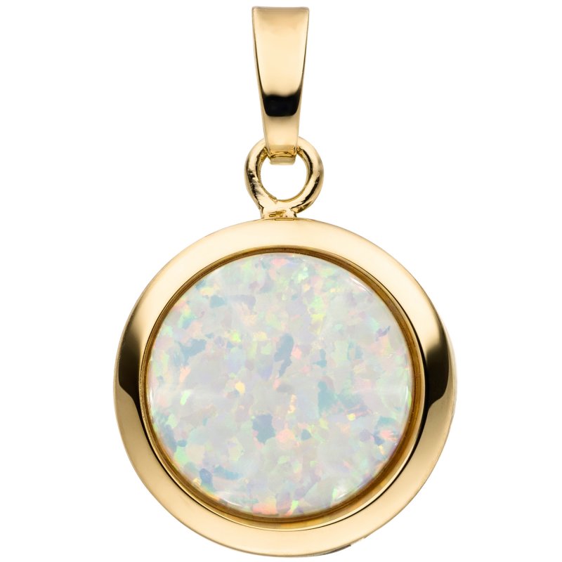 JOBO Anh�nger 375 Gold Gelbgold 1 Opal
