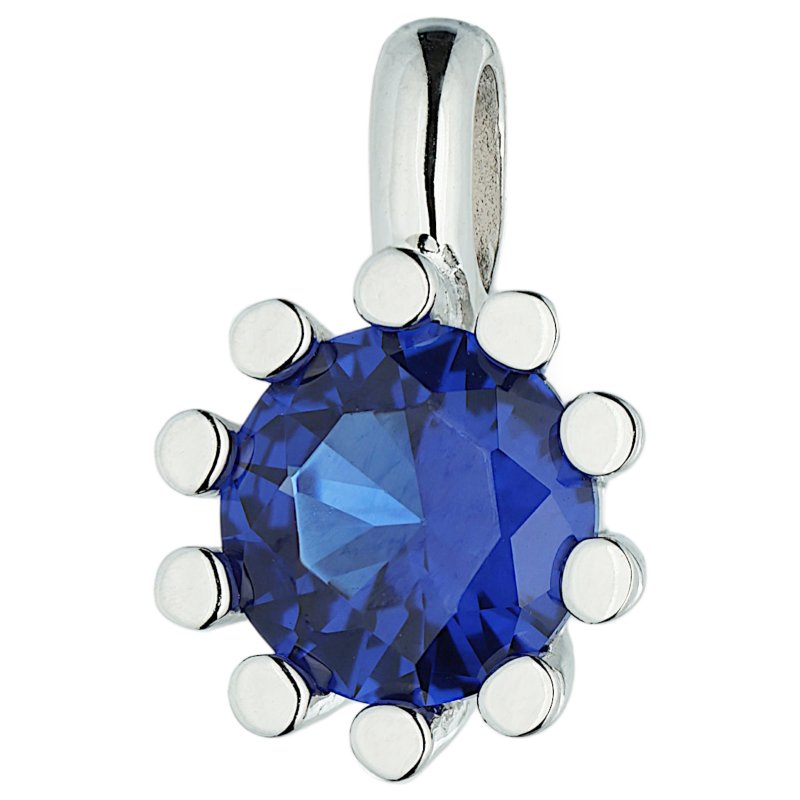 JOBO Anh�nger 925 Sterling Silber 1 Spinell blau Silberanh�nger