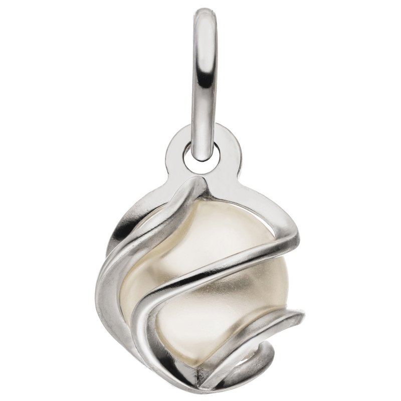 JOBO Anh�nger 925 Sterling Silber mit synthetischer Perle