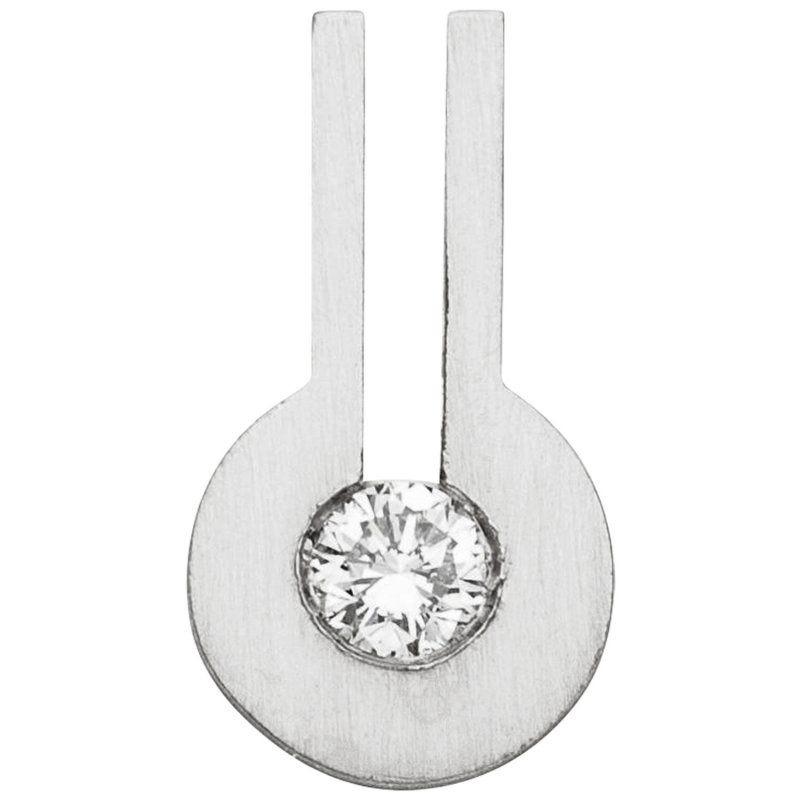 JOBO Anh�nger 950 Platin matt 1 Diamant Brillant 0,10ct.