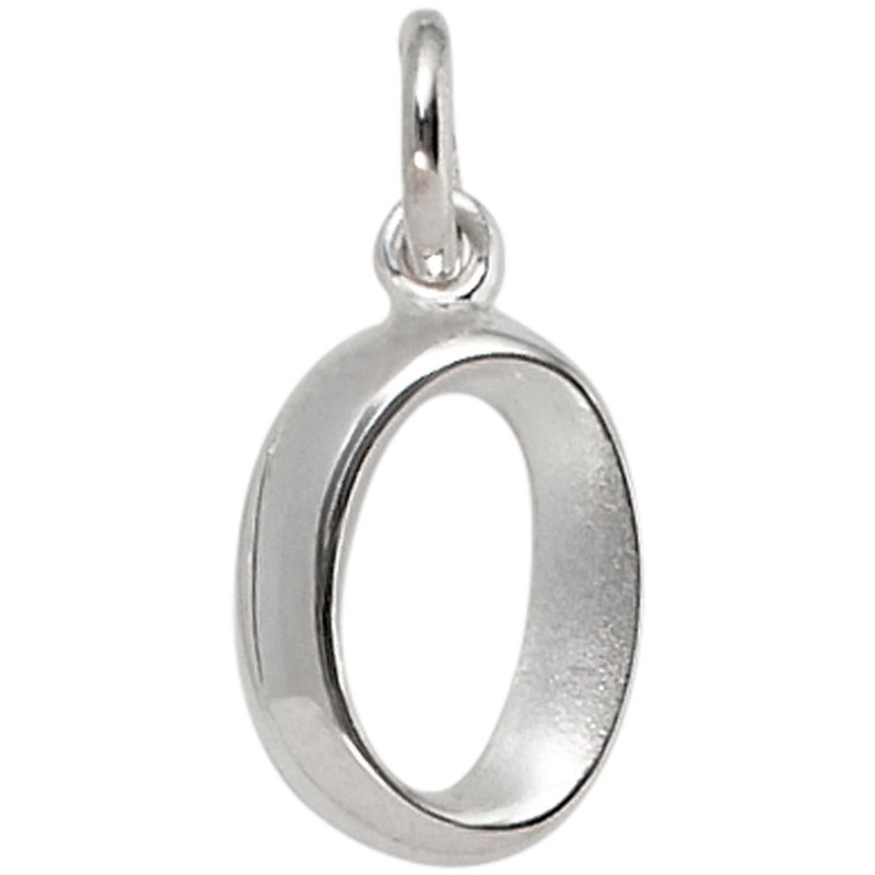 JOBO Anh�nger Buchstabe O 925 Sterling Silber matt Buchstabenanh�nger