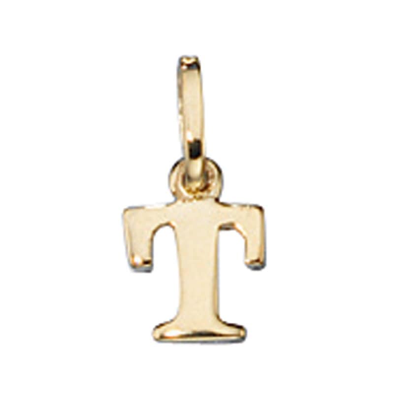 JOBO Anh�nger Buchstabe T 333 Gold Gelbgold Buchstabenanh�nger