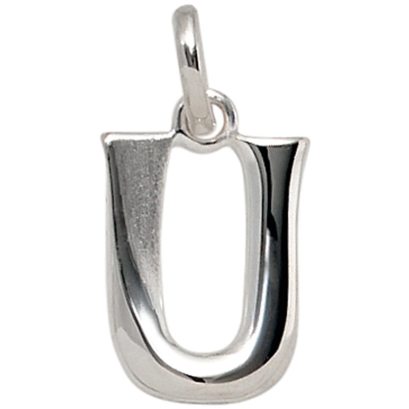 JOBO Anh�nger Buchstabe U 925 Sterling Silber matt Buchstabenanh�nger
