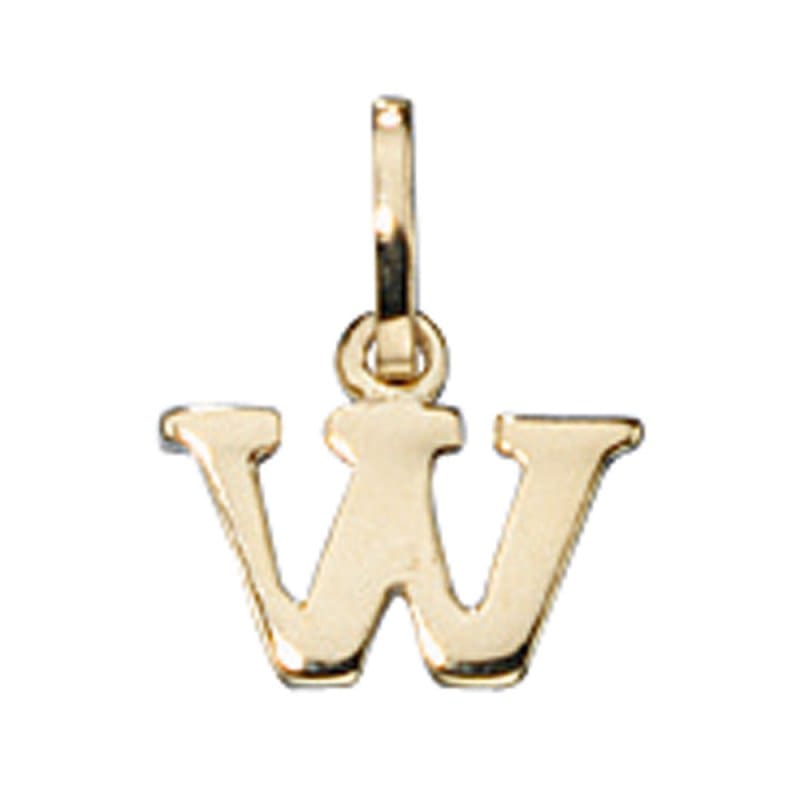 JOBO Anh�nger Buchstabe W 333 Gold Gelbgold Buchstabenanh�nger