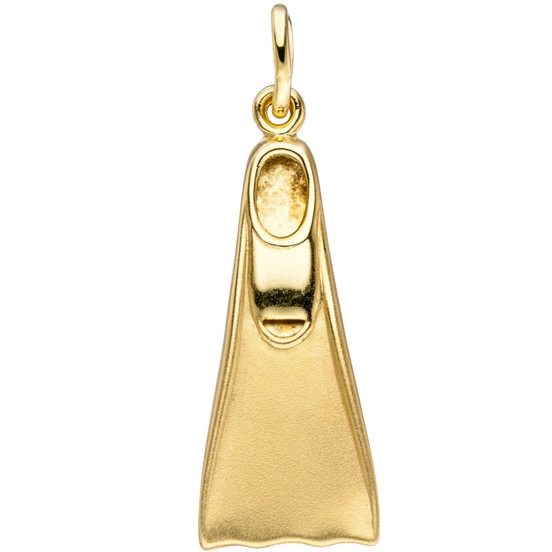 JOBO Anh�nger Flosse Taucherflosse 333 Gold Gelbgold matt Goldanh�nger Tauchen