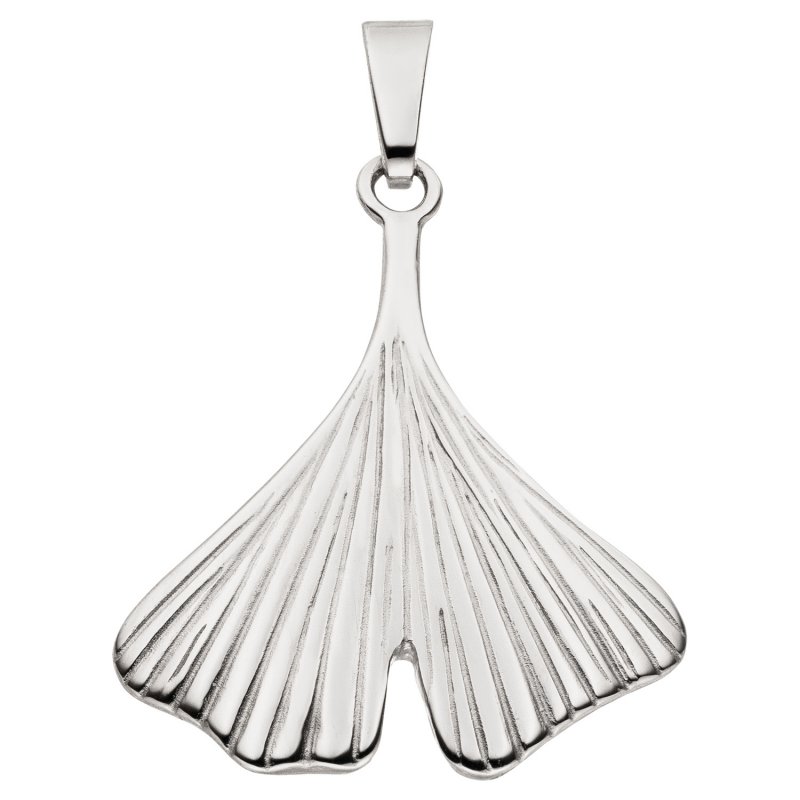 JOBO Anh�nger Ginkgo Ginko 925 Sterling Silber mattiert