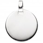 JOBO Anh�nger Gravur Gravurplatte rund 925 Sterling Silber rhodiniert