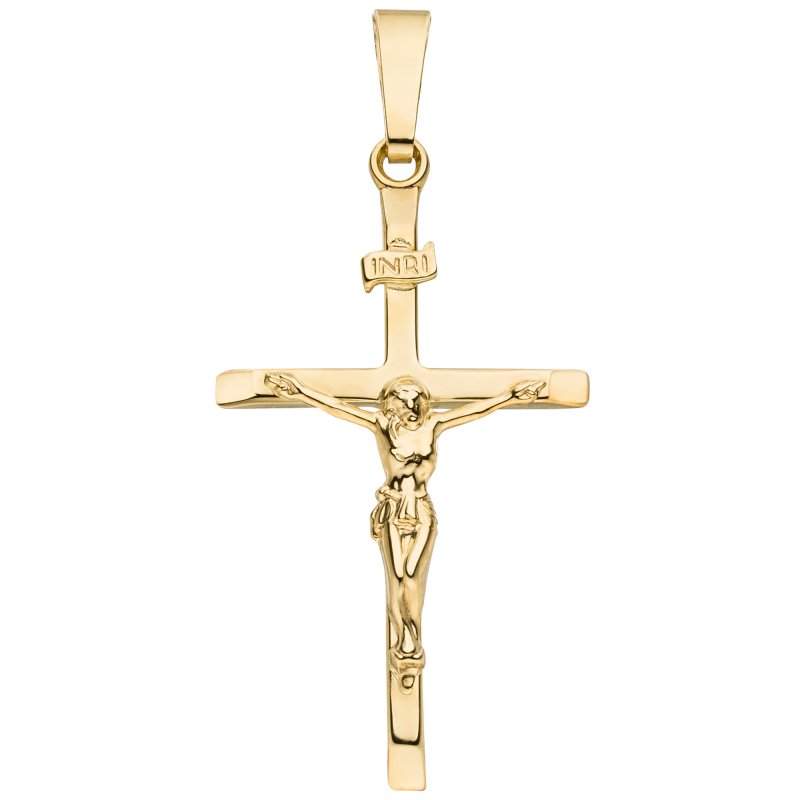 JOBO Anh�nger Kreuz 375 Gold Gelbgold Kreuzanh�nger