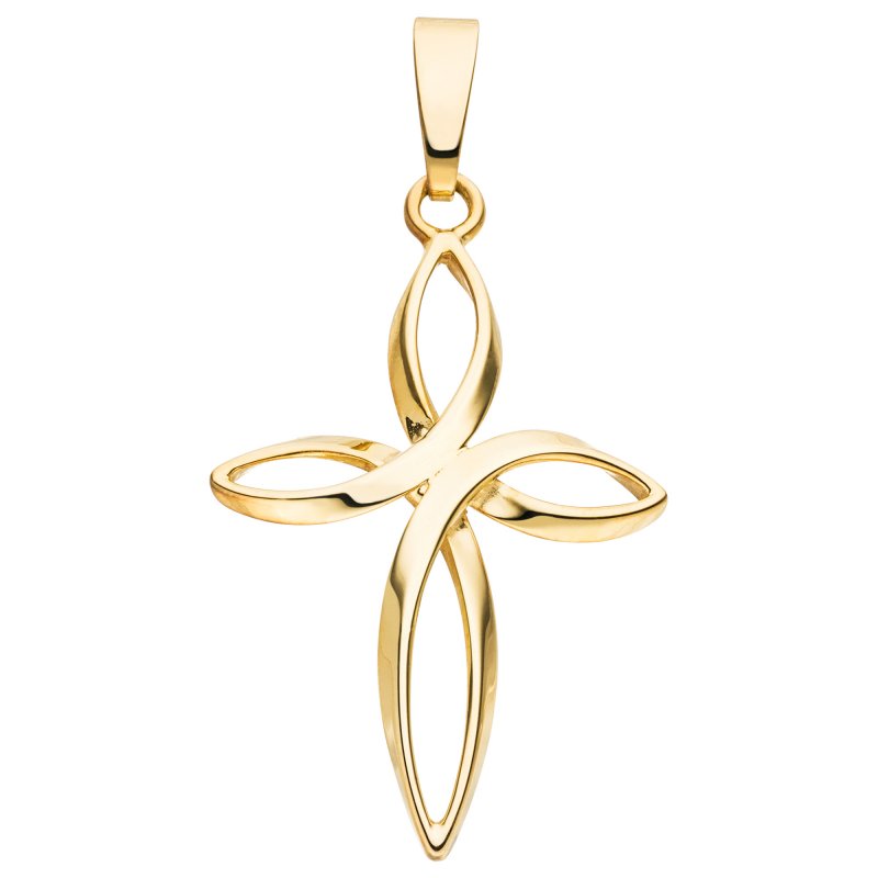 JOBO Anh�nger Kreuz 375 Gold Gelbgold Kreuzanh�nger