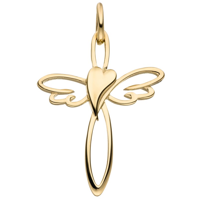 JOBO Anh�nger Kreuz 375 Gold Gelbgold Kreuzanh�nger