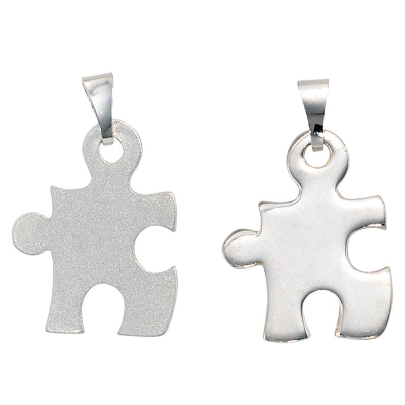 JOBO Anh�nger Partneranh�nger 2-teilig 925 Sterling Silber mattiert