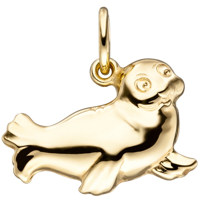 JOBO Anh�nger Robbe Seehund 585 Gold Gelbgold Goldanh�nger