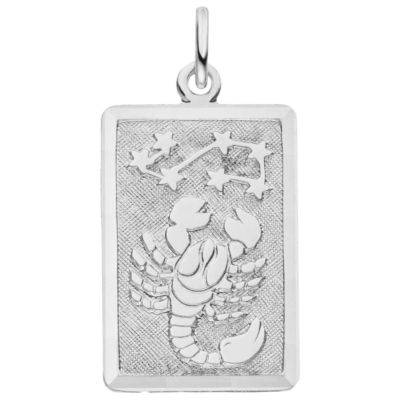 JOBO Anh�nger Sternzeichen Skorpion eckig 925 Sterling Silber matt