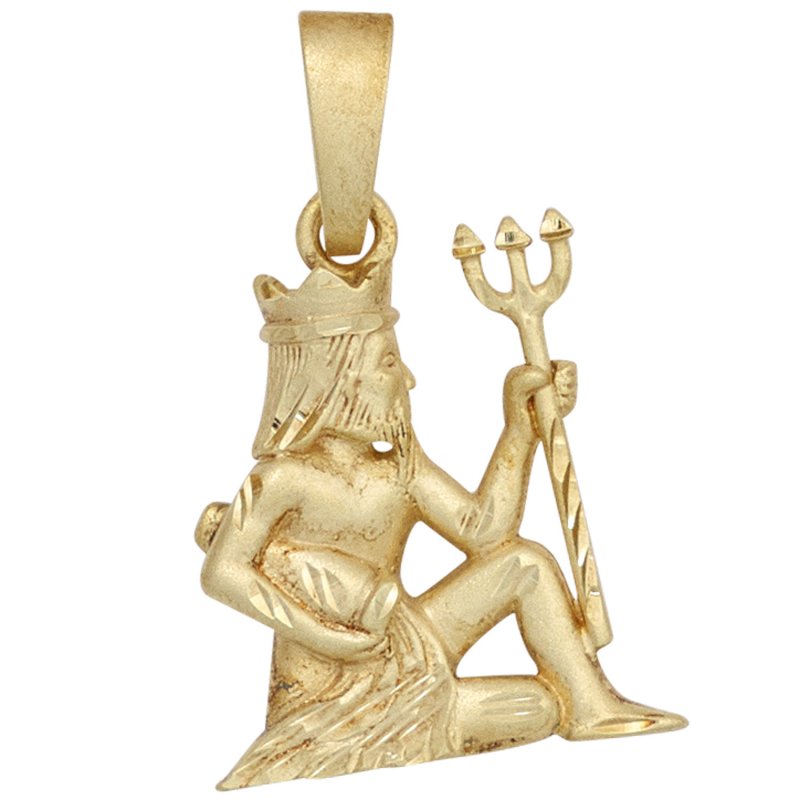 JOBO Anh�nger Sternzeichen Wassermann 925 Sterling Silber gold vergoldet matt
