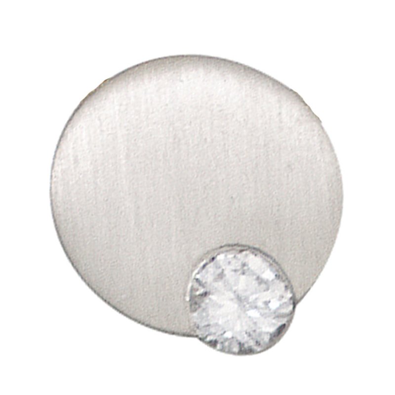 JOBO Anh�nger rund 950 Platin matt 1 Diamant Brillant 0,16ct. Platinanh�nger