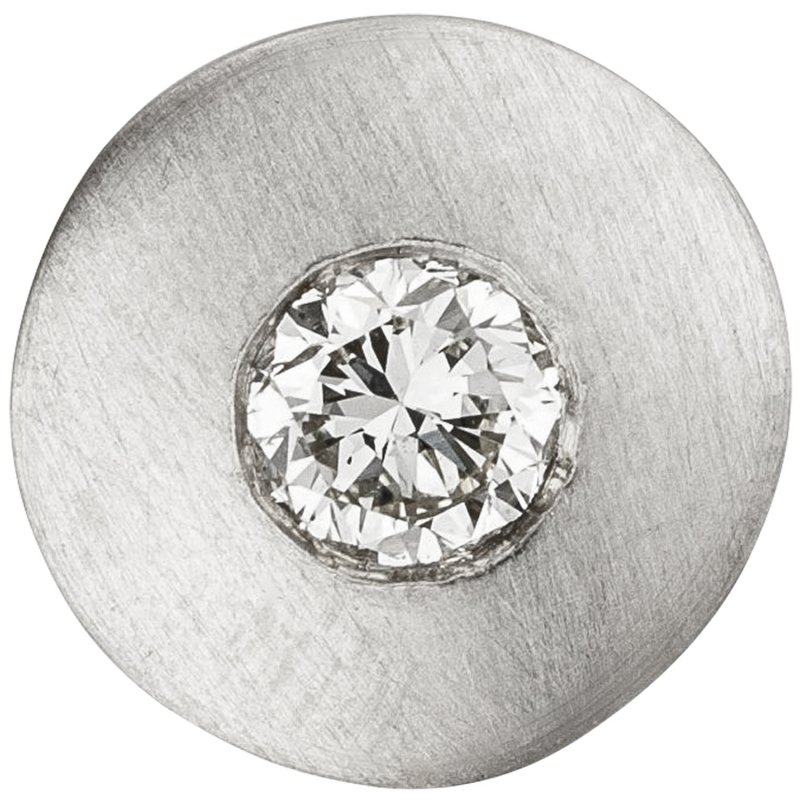 JOBO Anh�nger rund 950 Platin matt 1 Diamant Brillant 0,25ct. Platinanh�nger