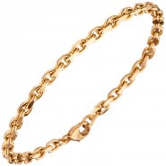 JOBO Ankerarmband 585 Gold Rotgold 19 cm Armband Goldarmband Karabiner