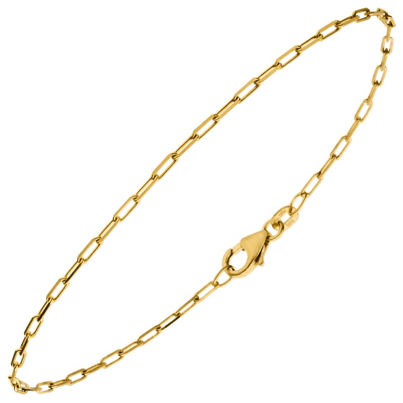 JOBO Ankerarmband weit 585 Gold Gelbgold diamantiert 19 cm