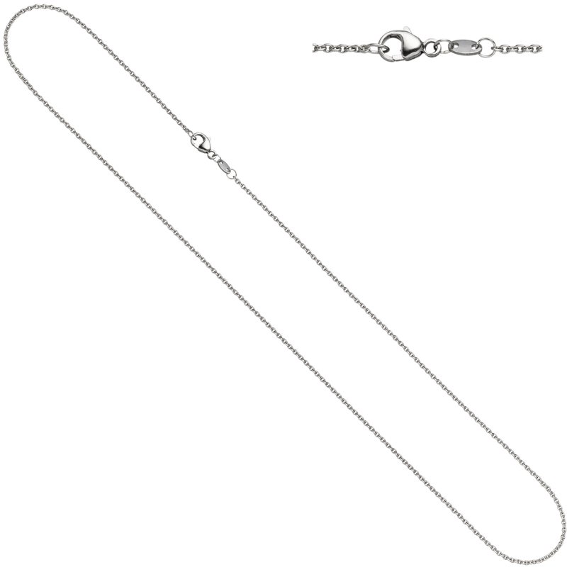 JOBO Ankerkette 950 Platin 60 cm Kette Halskette Platinkette Karabiner