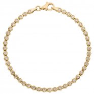 Elegantes JOBO Goldarmband mit Zirkonia