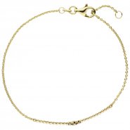 JOBO Armband 585 Gold Gelbgold 3 Diamanten Brillanten 18 cm Goldarmband