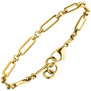 JOBO Armband Edelstahl goldfarben 20cm