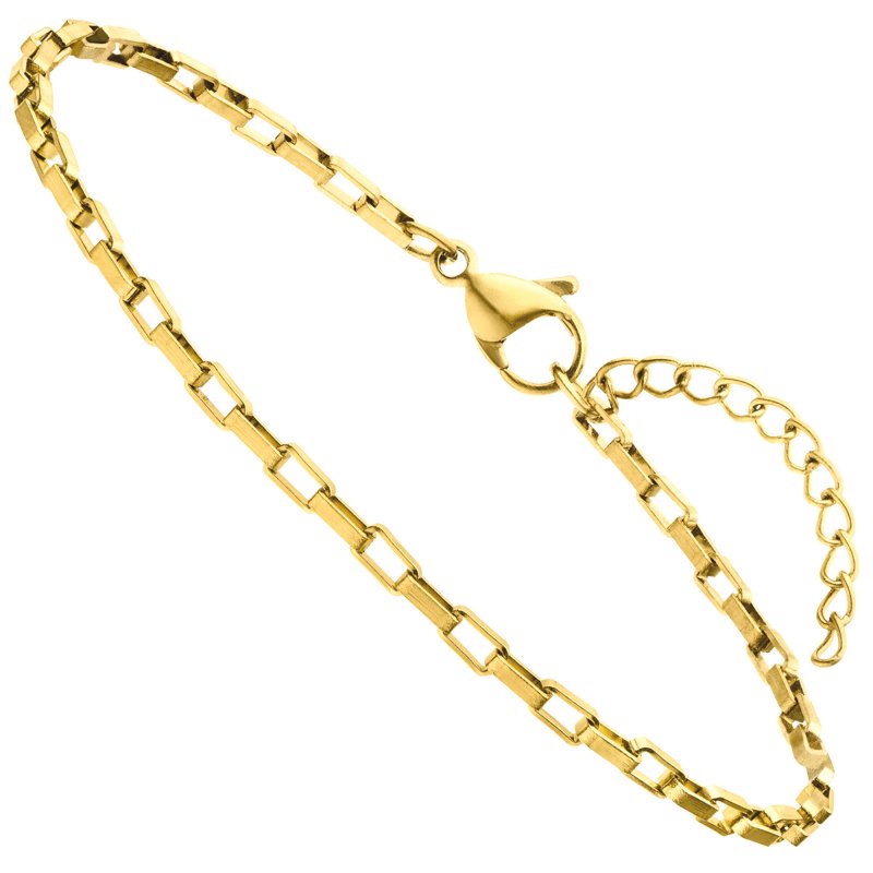 JOBO Armband Edelstahl goldfarben 20 cm