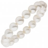 JOBO Armband 10mm Muschelkernperlen wei�