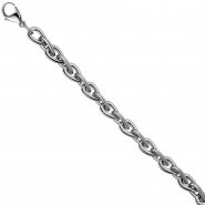 JOBO Armband aus Edelstahl 21 cm Karabiner